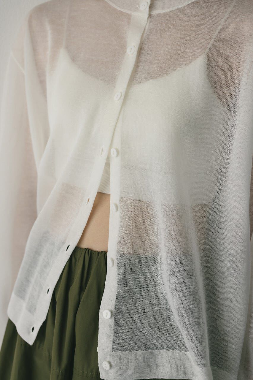 STYLEMIXER「ウォッシャブルリネンニットカーディガン」|カーディガン|