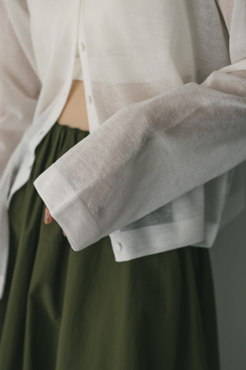 STYLEMIXER「ウォッシャブルリネンニットカーディガン」|カーディガン|