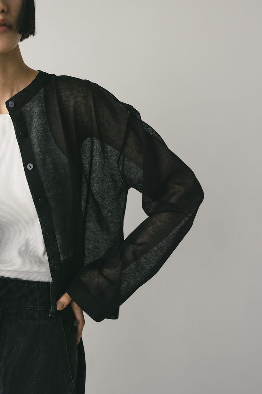 STYLEMIXER「ウォッシャブルリネンニットカーディガン」|カーディガン|