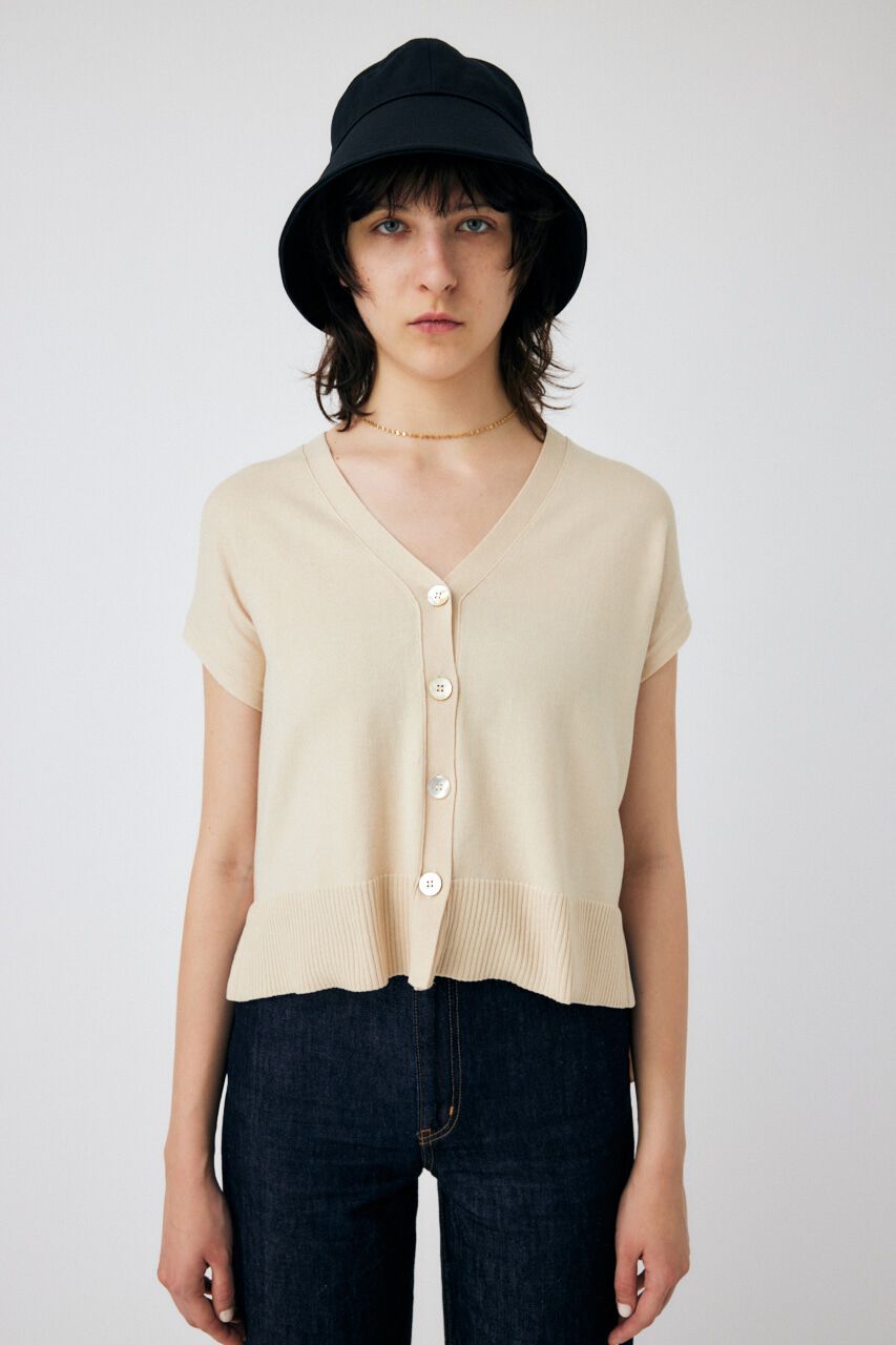 MOUSSY「DROP SHOULDER KNIT カーディガン」|カーディガン|