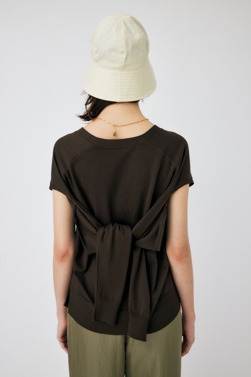 MOUSSY「DROP SHOULDER KNIT カーディガン」|カーディガン|