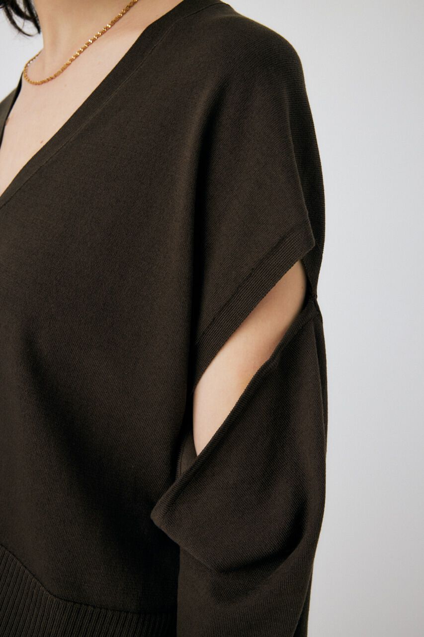 MOUSSY「DROP SHOULDER KNIT カーディガン」|カーディガン|