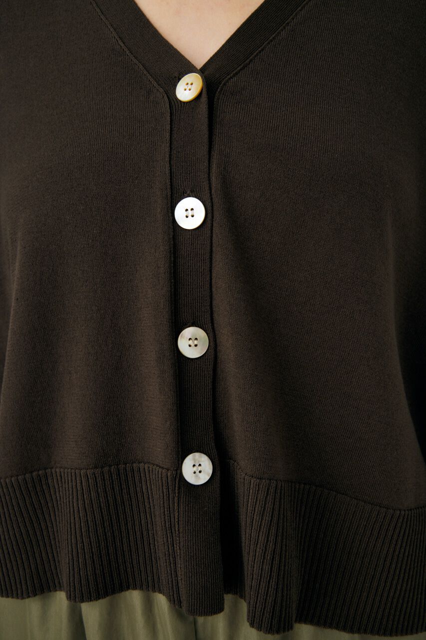 MOUSSY「DROP SHOULDER KNIT カーディガン」|カーディガン|