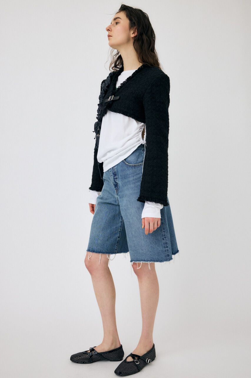 MOUSSY「BELTED TWEED ボレロ」|その他|