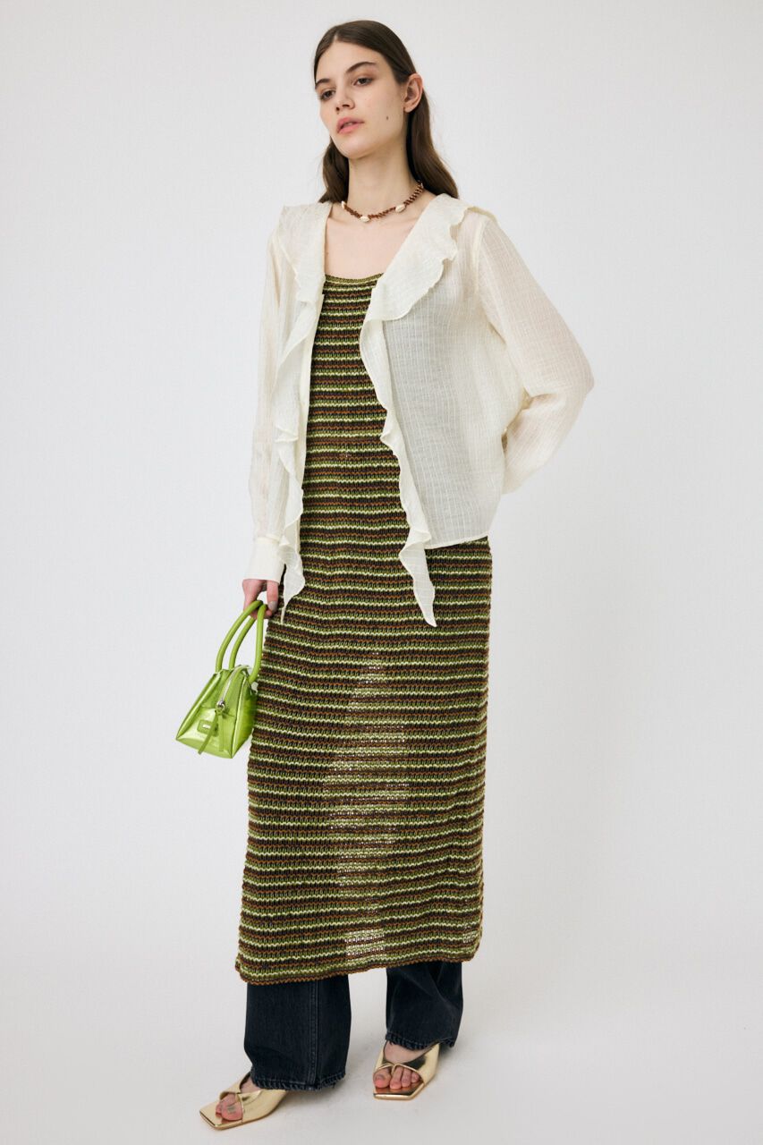 MOUSSY「MIX COLOR CROCHET ワンピース」|ワンピース|