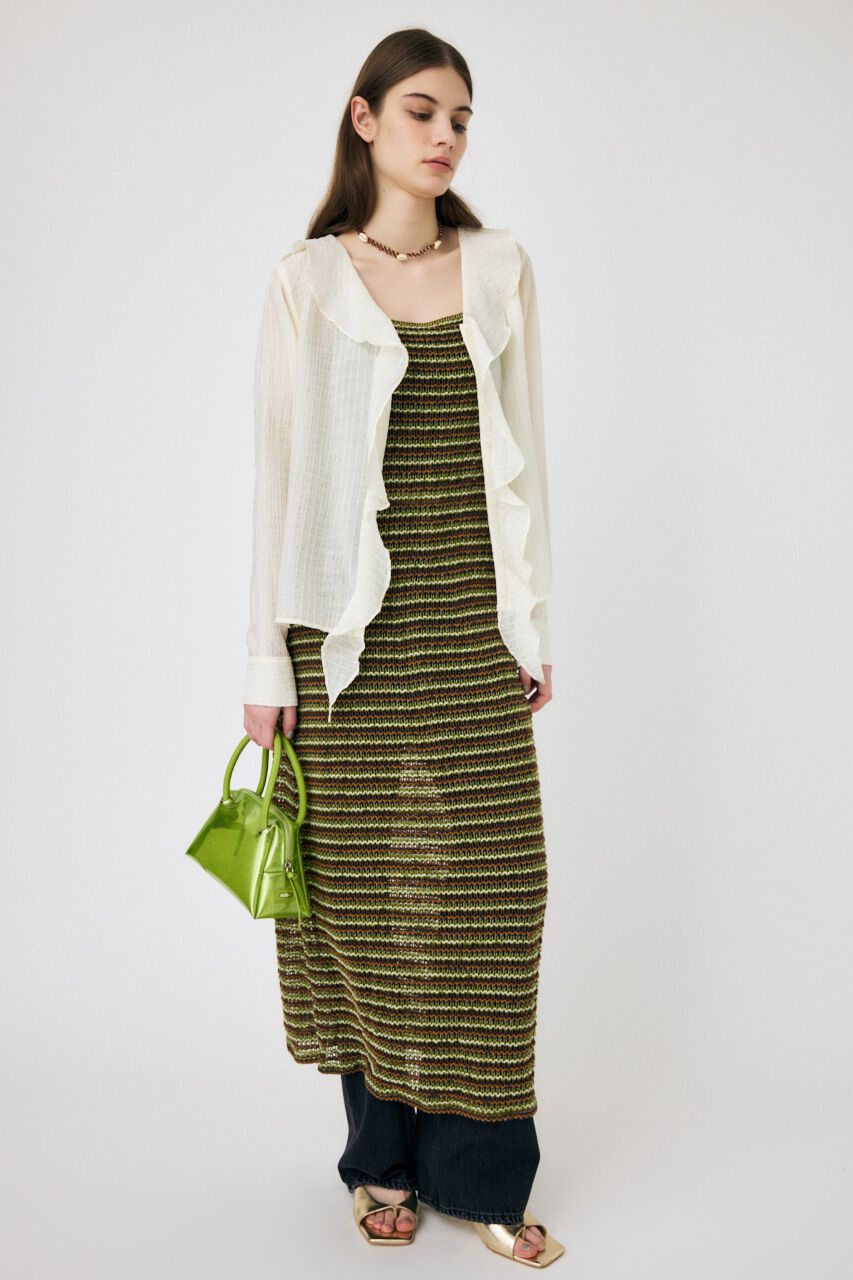 MOUSSY「MIX COLOR CROCHET ワンピース」|ワンピース|