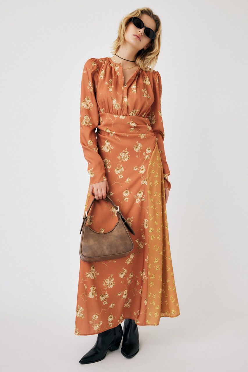 MOUSSY「PANEL FLOWER ドレス」|ワンピース|