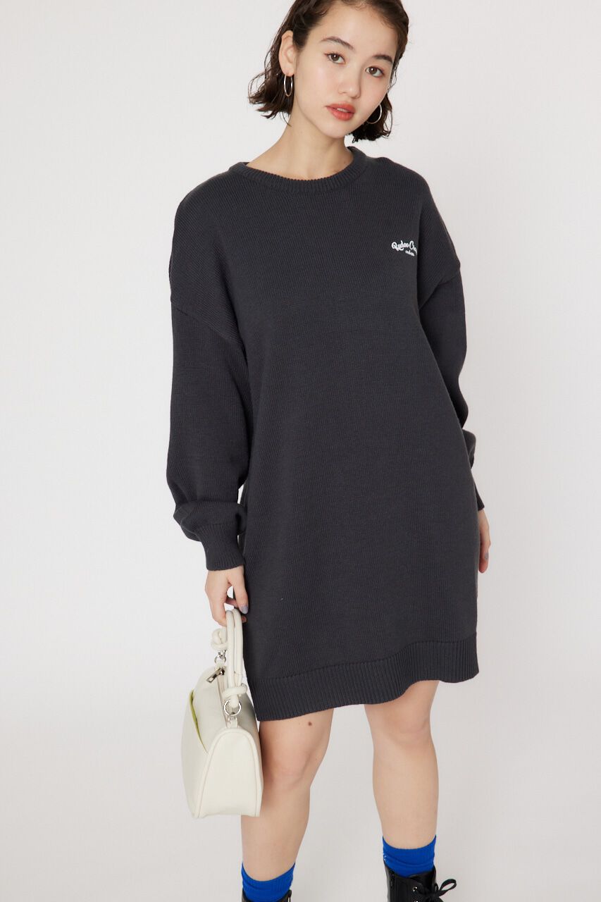 RODEO CROWNS「デニムロゴ ニット ワンピース」|ワンピース|