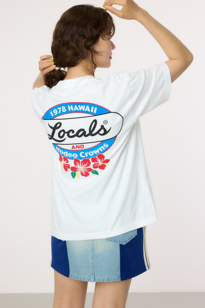 RODEO CROWNS「LOCALS x RCS Tシャツ」|Tシャツ・カットソー|O/WHT1