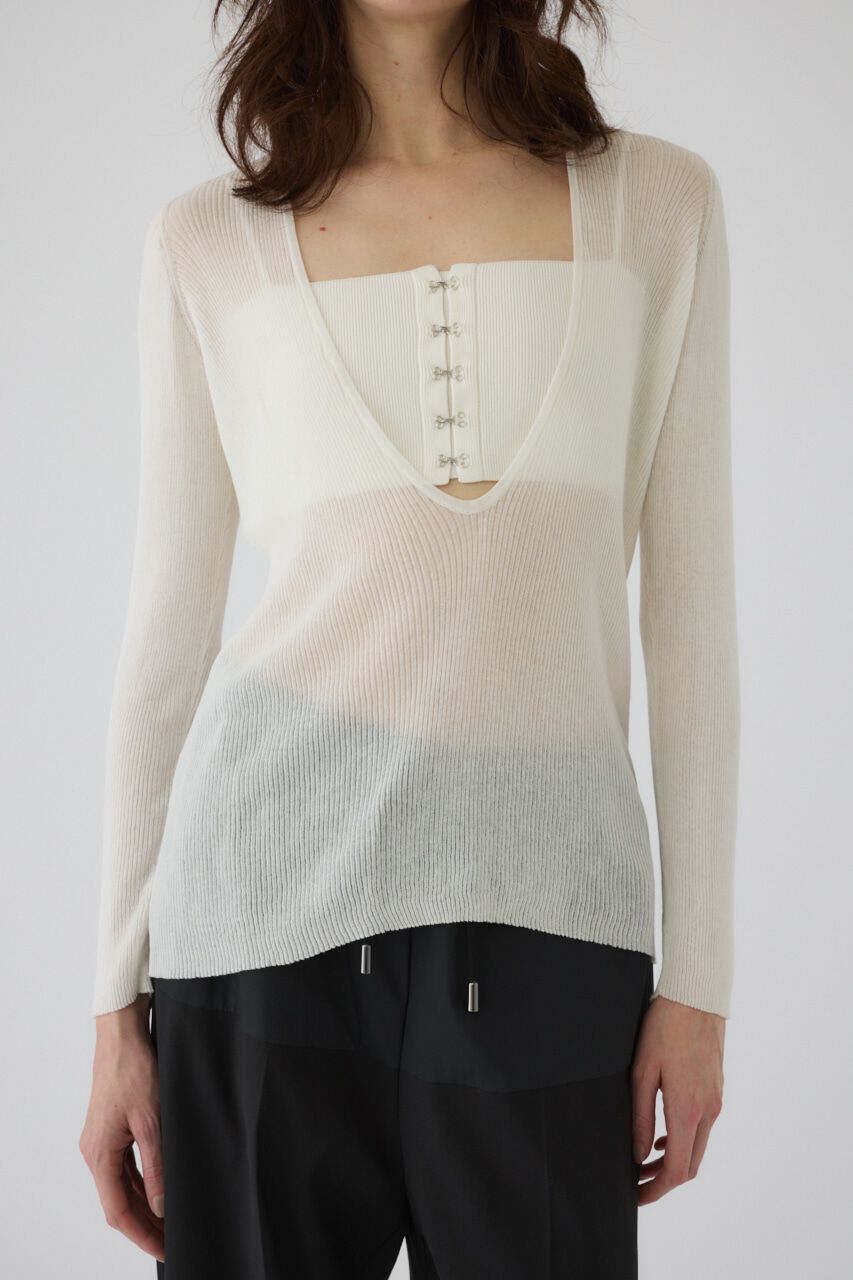 RIM.ARK 「Bustier set rib knit」|ニット・セーター|