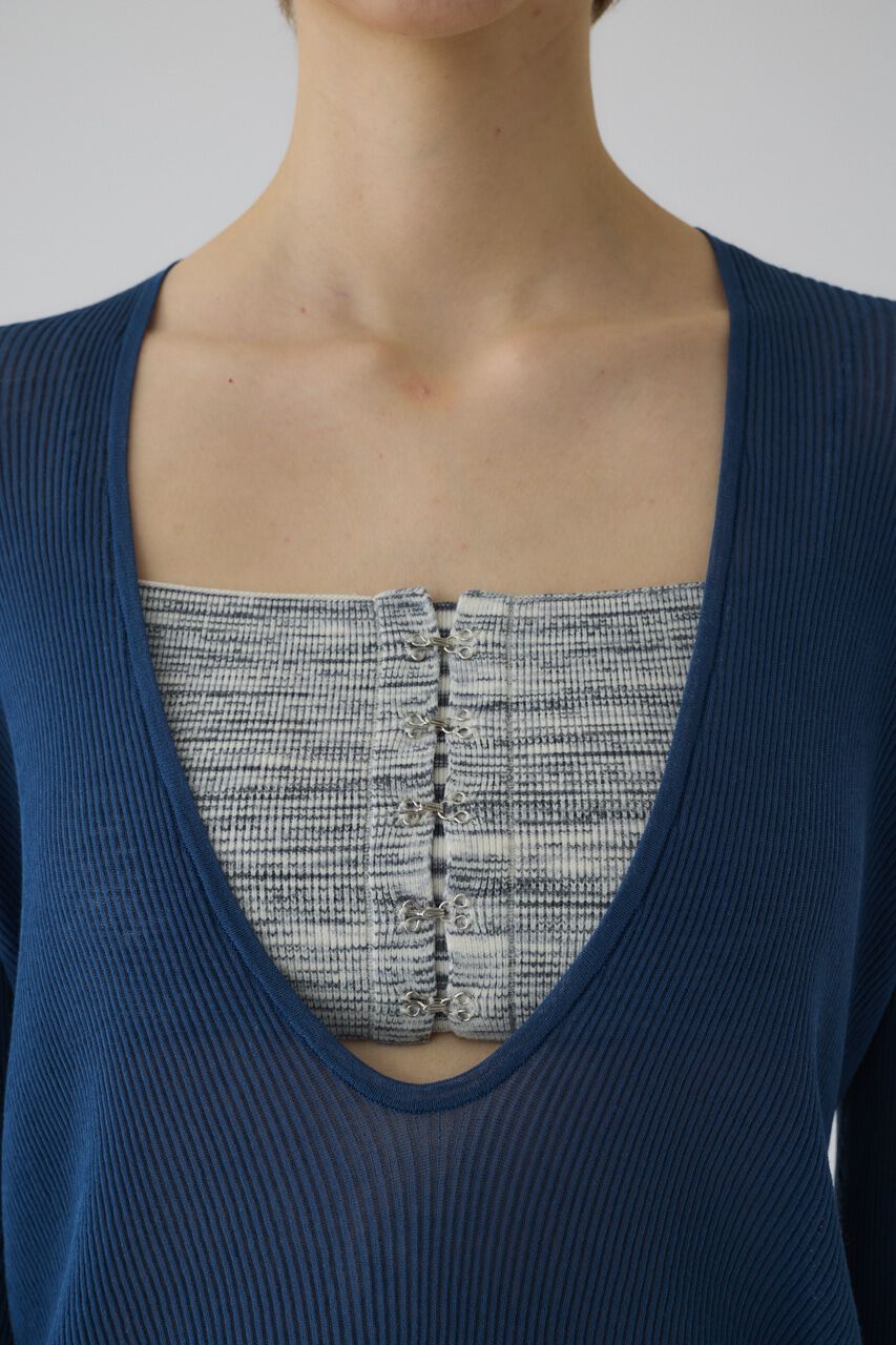 RIM.ARK 「Bustier set rib knit」|ニット・セーター|