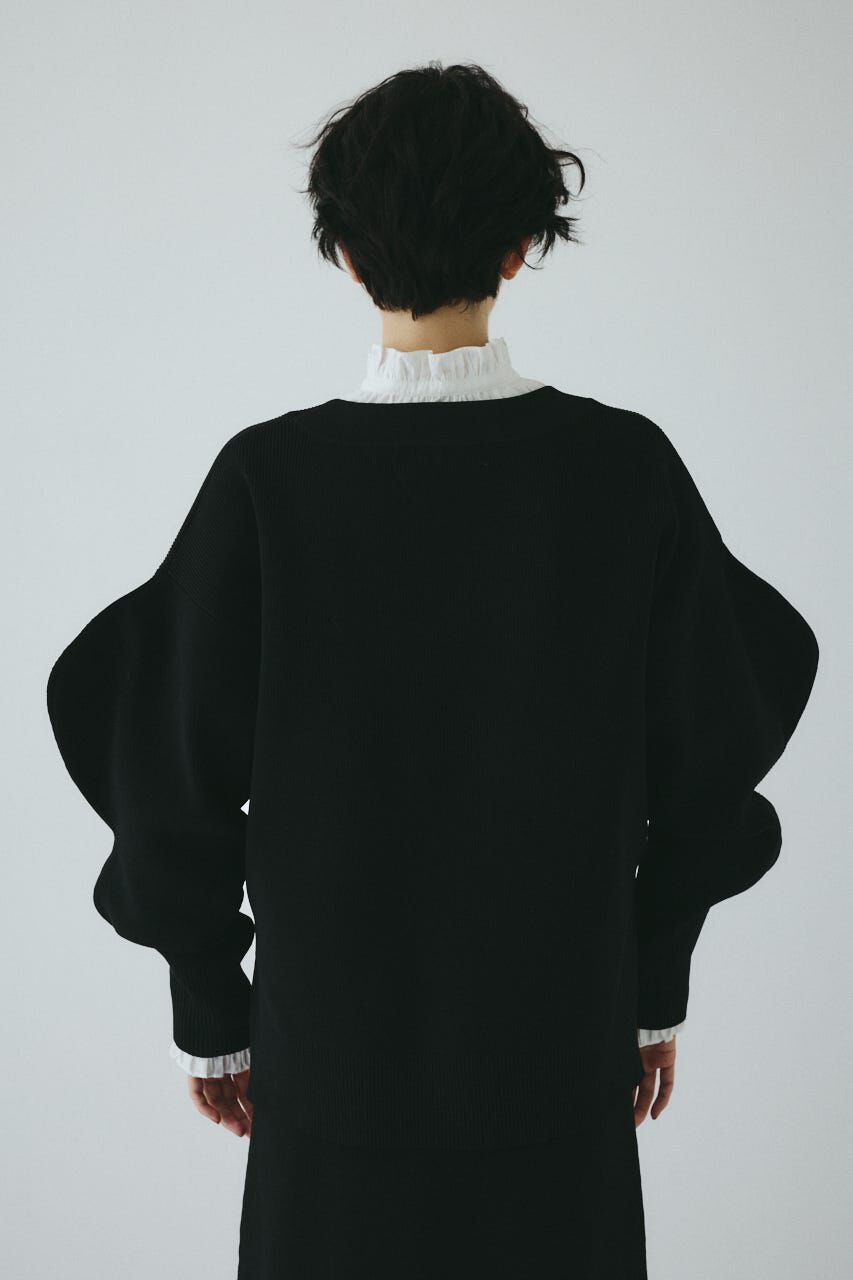 HeRIN.CYE「Mountain sleeve cardigan」|カーディガン|