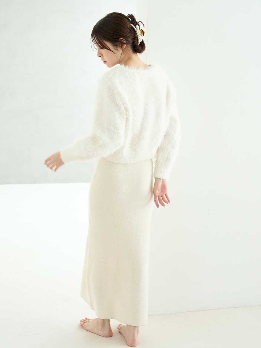 SNIDEL HOME「【NEW YEAR'S SPECIAL ITEM】シャギーカーディガン&times;ワンピースセット」|ルームウェア|
