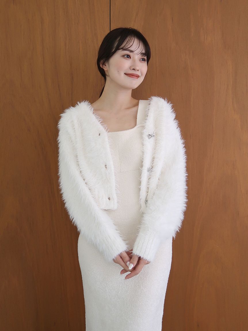 SNIDEL HOME「【NEW YEAR'S SPECIAL ITEM】シャギーカーディガン&times;ワンピースセット」|ルームウェア|