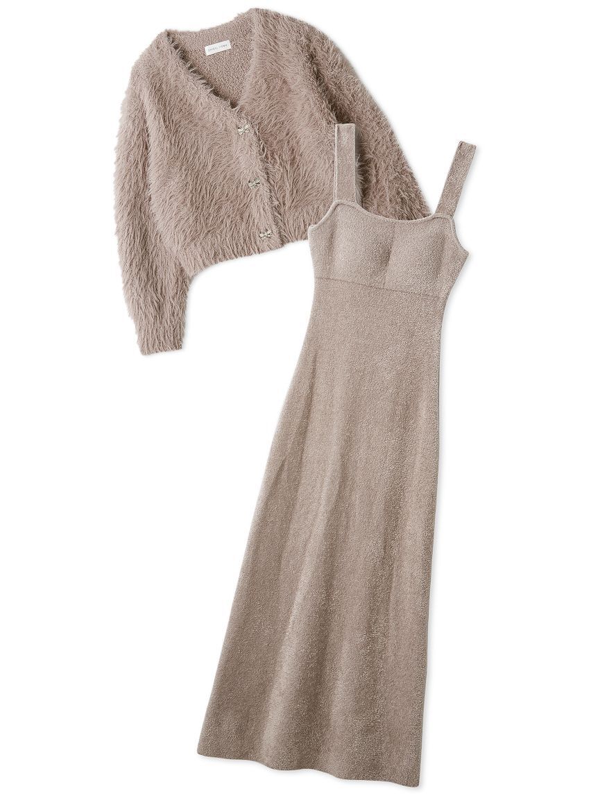 SNIDEL HOME「【NEW YEAR'S SPECIAL ITEM】シャギーカーディガン&times;ワンピースセット」|ルームウェア|