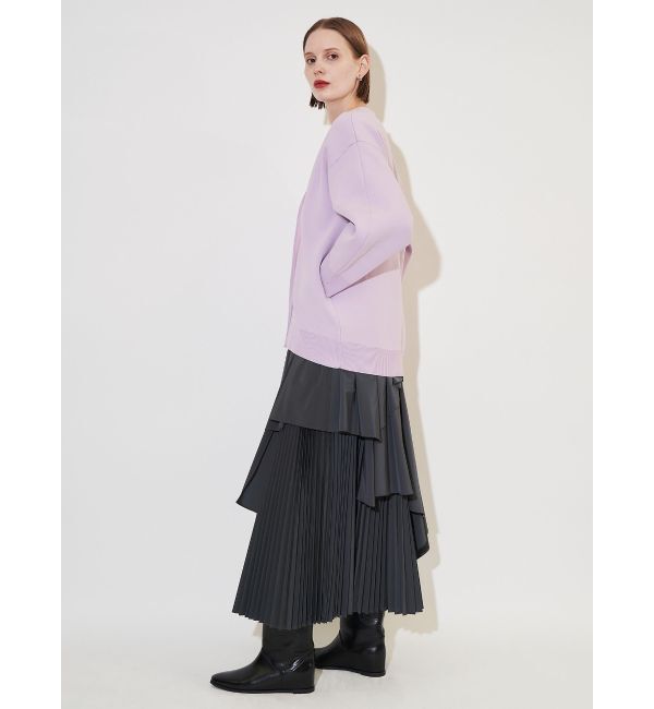 ELENDEEK「ASYMMETRY PLEAT MIX SK」|スカート|