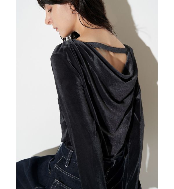 ELENDEEK「VELOUR DRAPE CS」|Tシャツ・カットソー|
