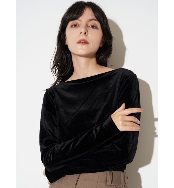 ELENDEEK「VELOUR DRAPE CS」|Tシャツ・カットソー|
