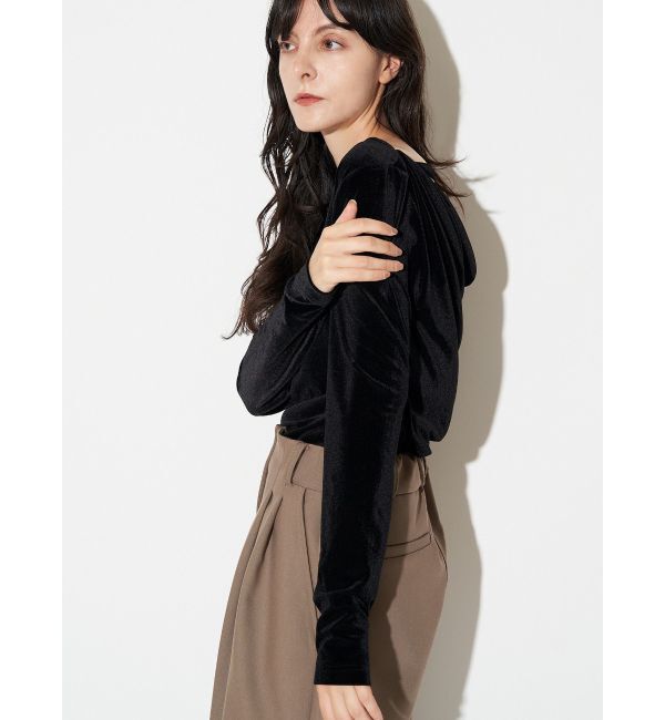 ELENDEEK「VELOUR DRAPE CS」|Tシャツ・カットソー|