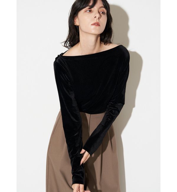 ELENDEEK「VELOUR DRAPE CS」|Tシャツ・カットソー|