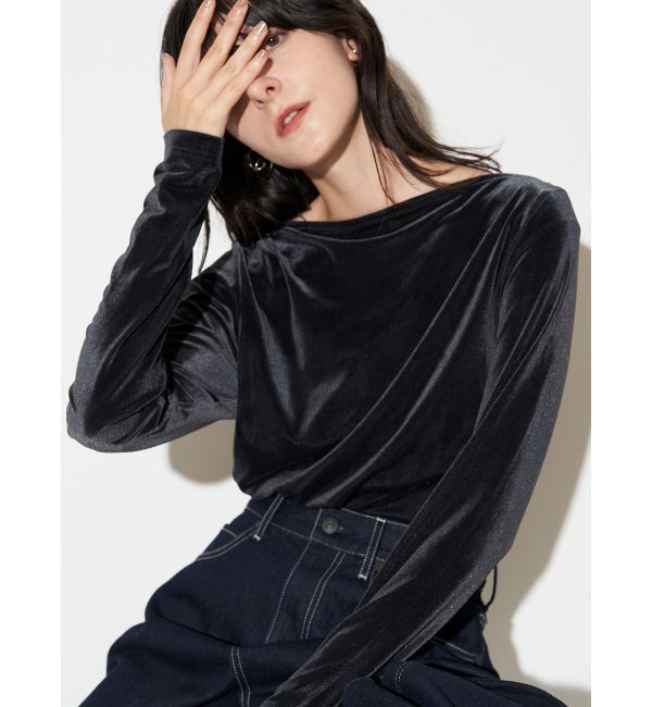 ELENDEEK「VELOUR DRAPE CS」|Tシャツ・カットソー|