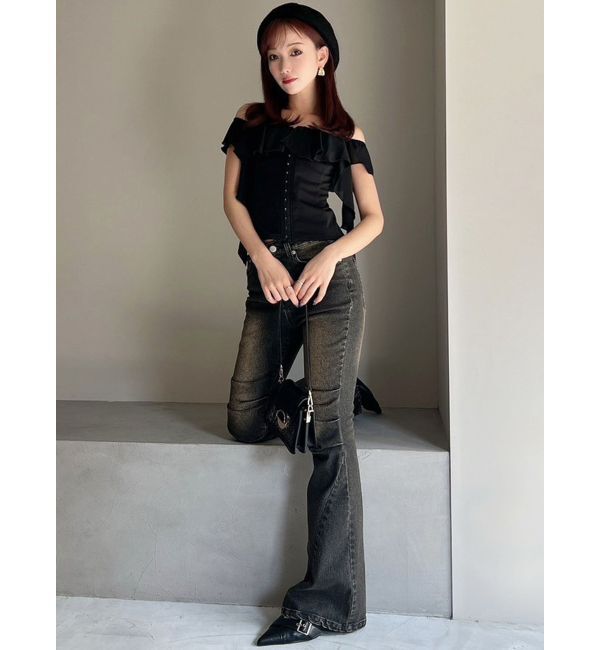 RESEXXY「コルセットラッフルブラウス」|シャツ・ブラウス|