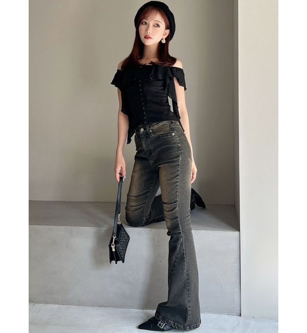 RESEXXY「コルセットラッフルブラウス」|シャツ・ブラウス|