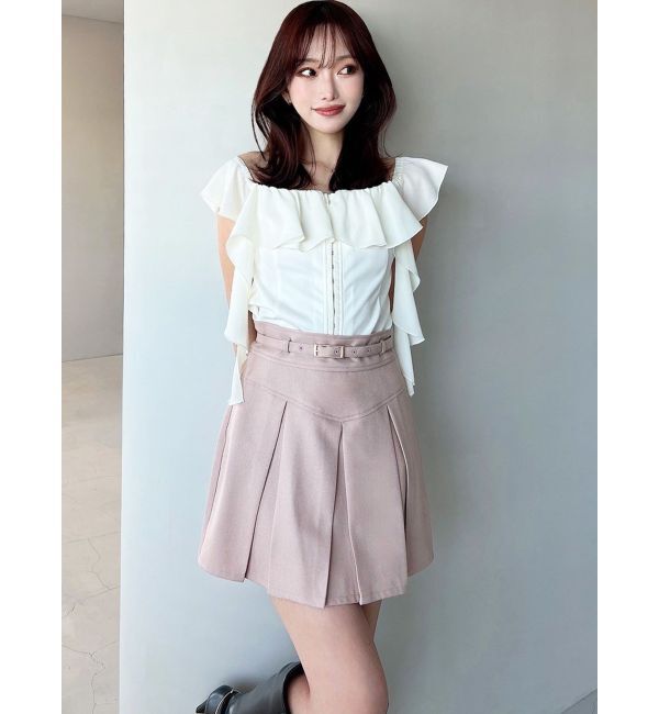 RESEXXY「コルセットラッフルブラウス」|シャツ・ブラウス|