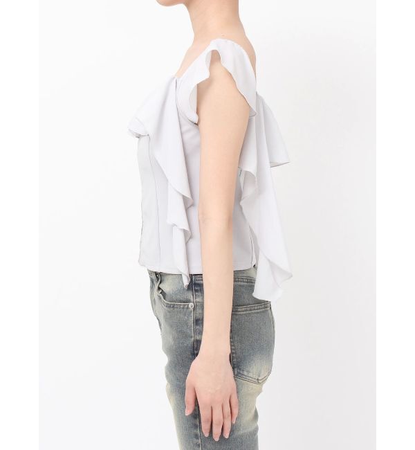RESEXXY「コルセットラッフルブラウス」|シャツ・ブラウス|