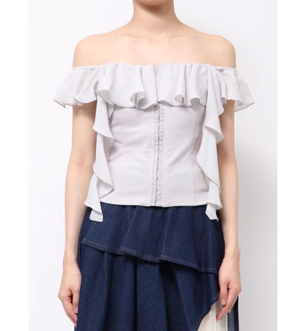RESEXXY「コルセットラッフルブラウス」|シャツ・ブラウス|