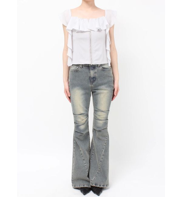 RESEXXY「コルセットラッフルブラウス」|シャツ・ブラウス|