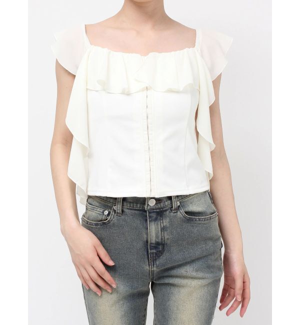 RESEXXY「コルセットラッフルブラウス」|シャツ・ブラウス|