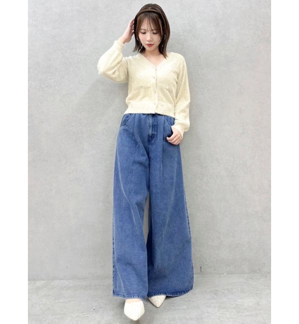 dazzlin「ラメカーデトップス」|カーディガン|