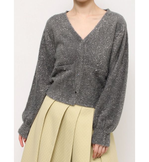 dazzlin「ラメカーデトップス」|カーディガン|