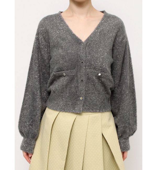 dazzlin「ラメカーデトップス」|カーディガン|