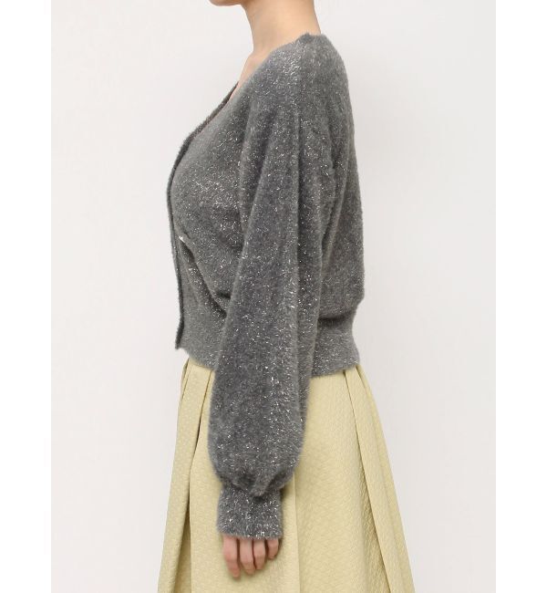 dazzlin「ラメカーデトップス」|カーディガン|