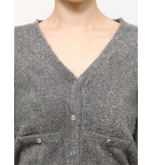 dazzlin「ラメカーデトップス」|カーディガン|
