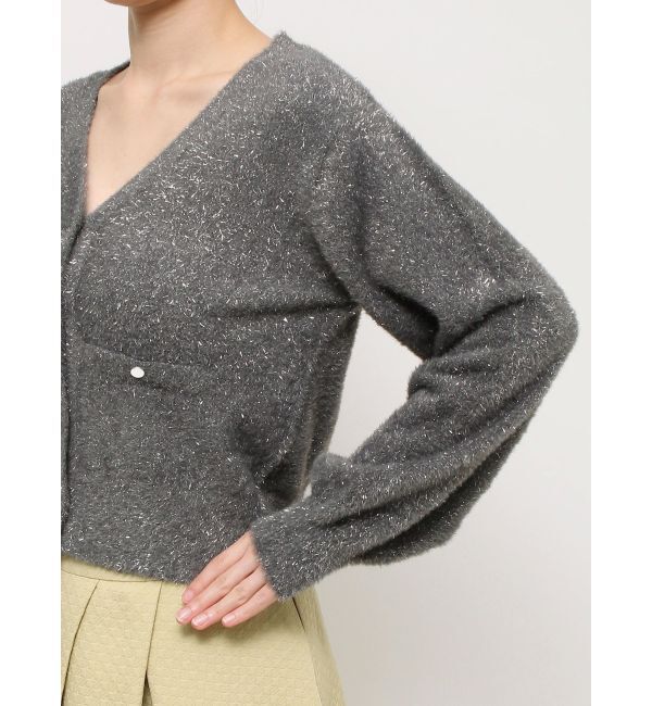 dazzlin「ラメカーデトップス」|カーディガン|