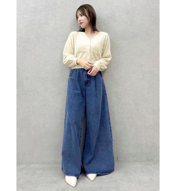 dazzlin「ラメカーデトップス」|カーディガン|