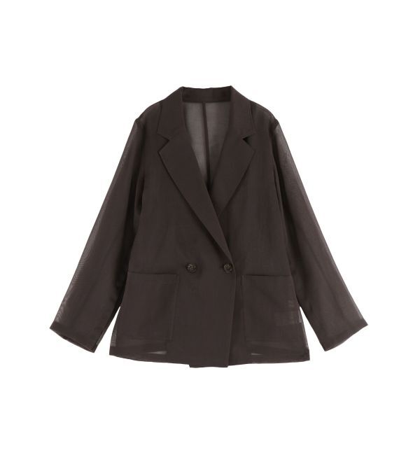 LAGUNAMOON「2WAYスリーブシアージャケット」|テーラードジャケット|