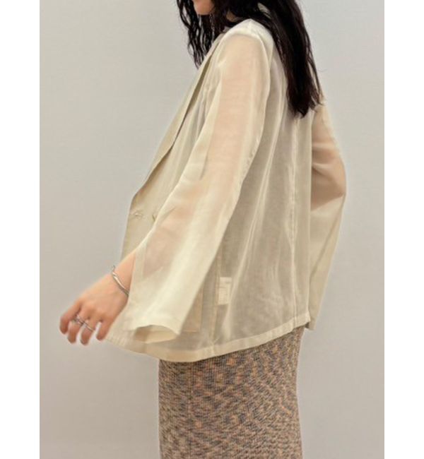 LAGUNAMOON「2WAYスリーブシアージャケット」|テーラードジャケット|