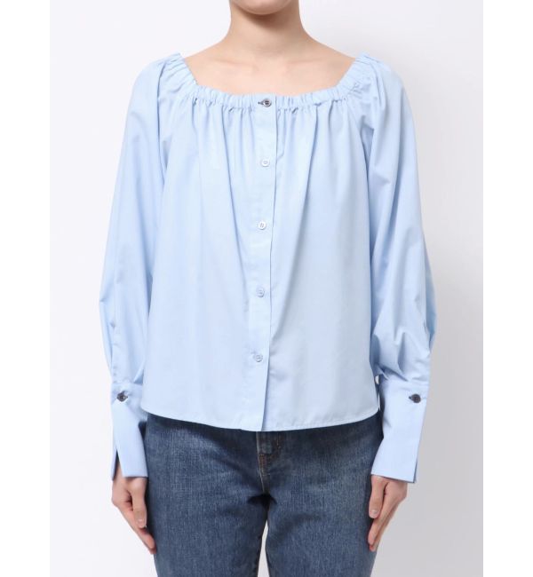 LAGUNAMOON「オフショルダー裾バイカラーブラウス」|シャツ・ブラウス|