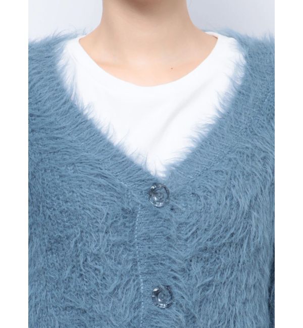 jouetie「フェザーヤーンVネックカーデ」|カーディガン|