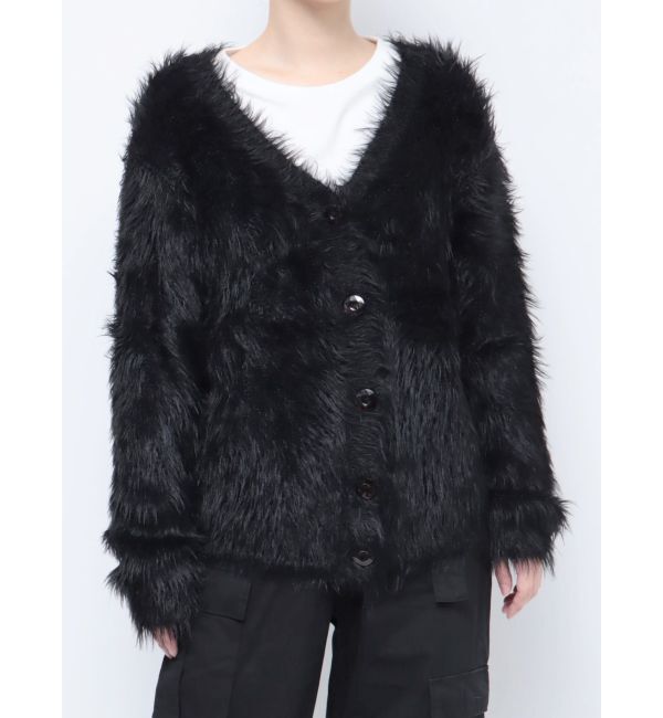 jouetie「フェザーヤーンVネックカーデ」|カーディガン|