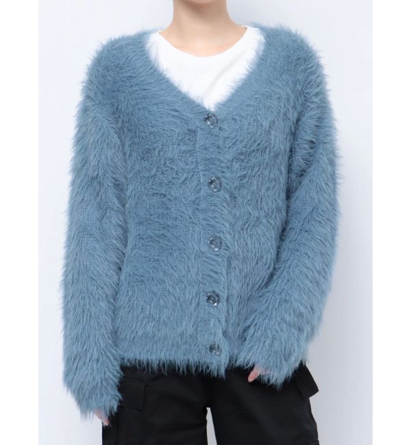 jouetie「フェザーヤーンVネックカーデ」|カーディガン|