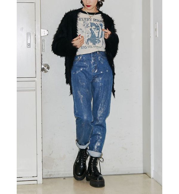 jouetie「フェザーヤーンVネックカーデ」|カーディガン|