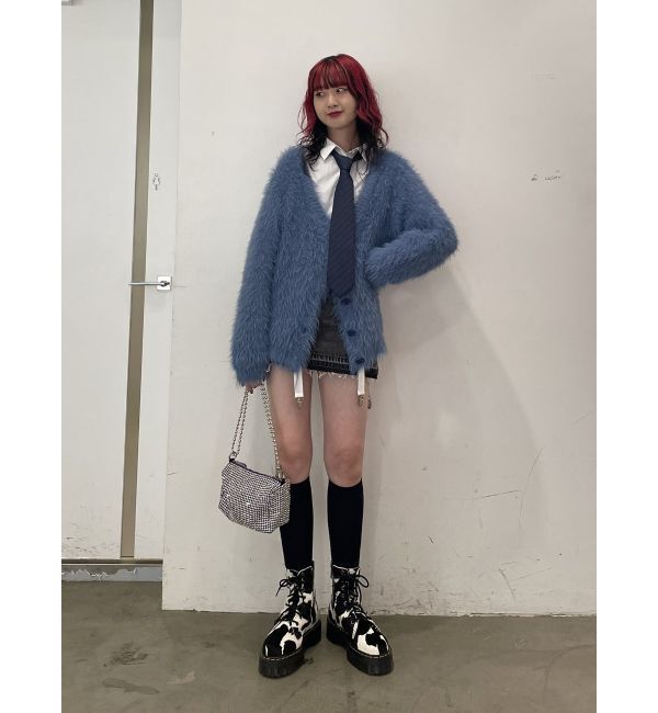 jouetie「フェザーヤーンVネックカーデ」|カーディガン|