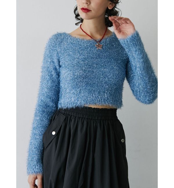 jouetie「ラメショートニット」|ニット・セーター|