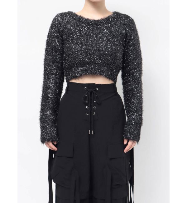 jouetie「ラメショートニット」|ニット・セーター|