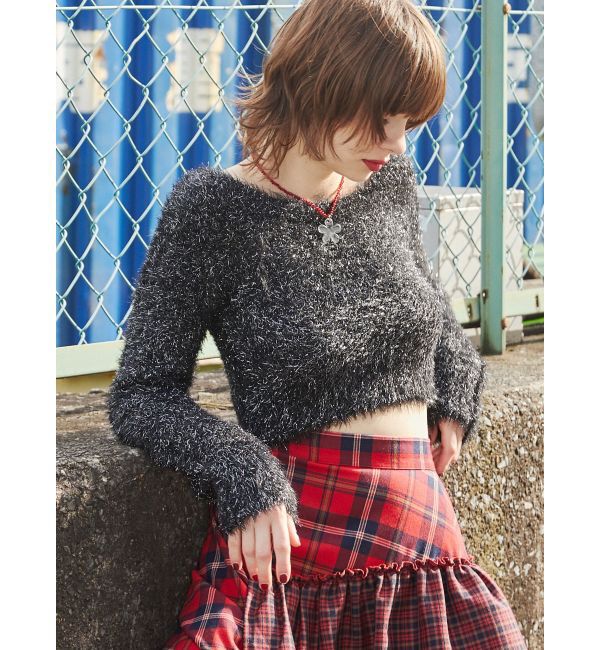 jouetie「ラメショートニット」|ニット・セーター|